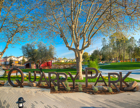 22 acre quarry park site on a sunny day in rocklin, california