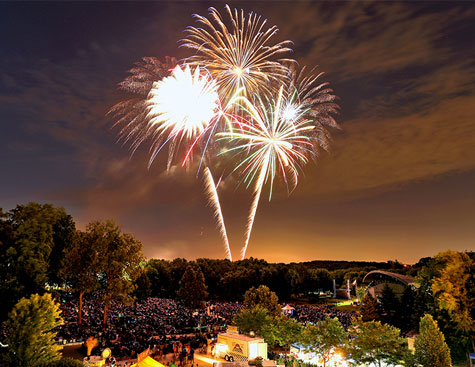 fireworks display at the music for plymouth event in plymouth, minnesota