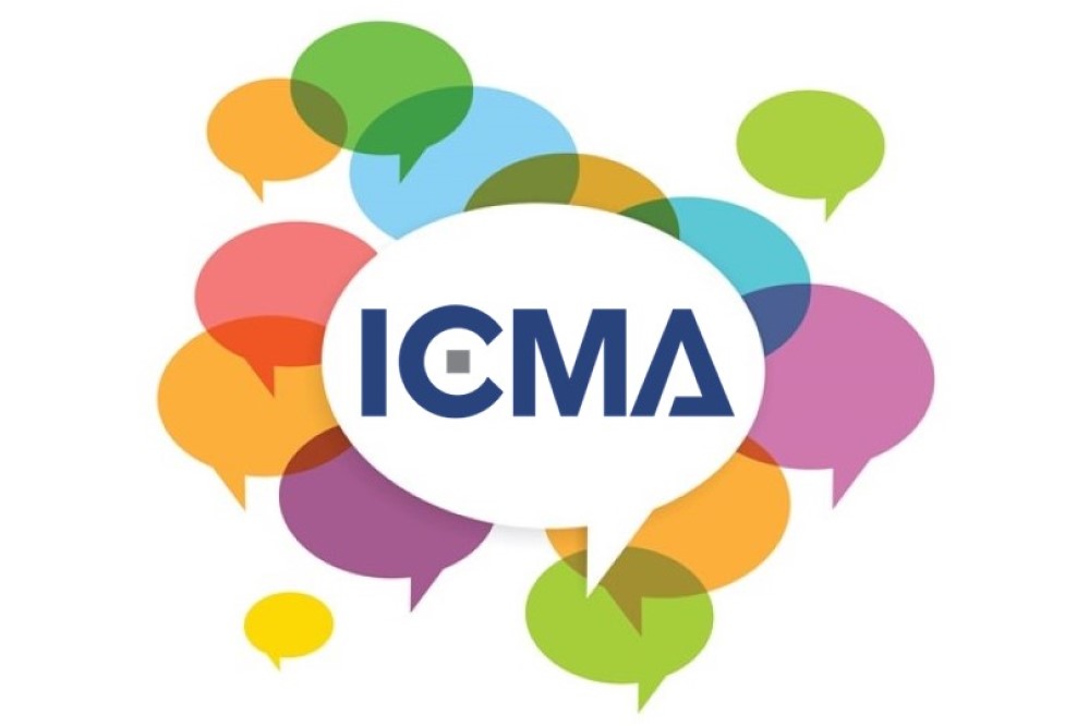 ICMA logo in a speech bubble