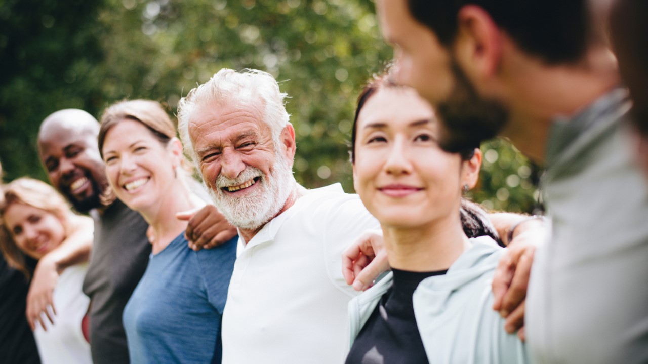 Photo of happy people
