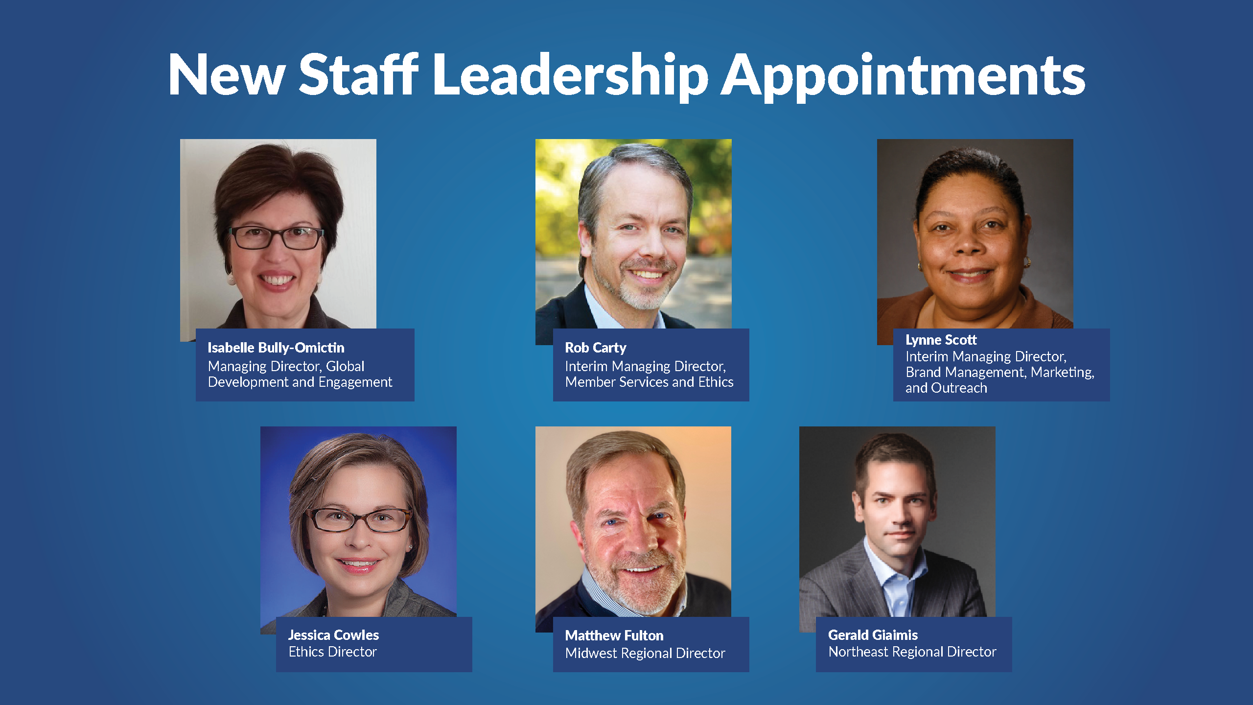 ICMA staff leaders
