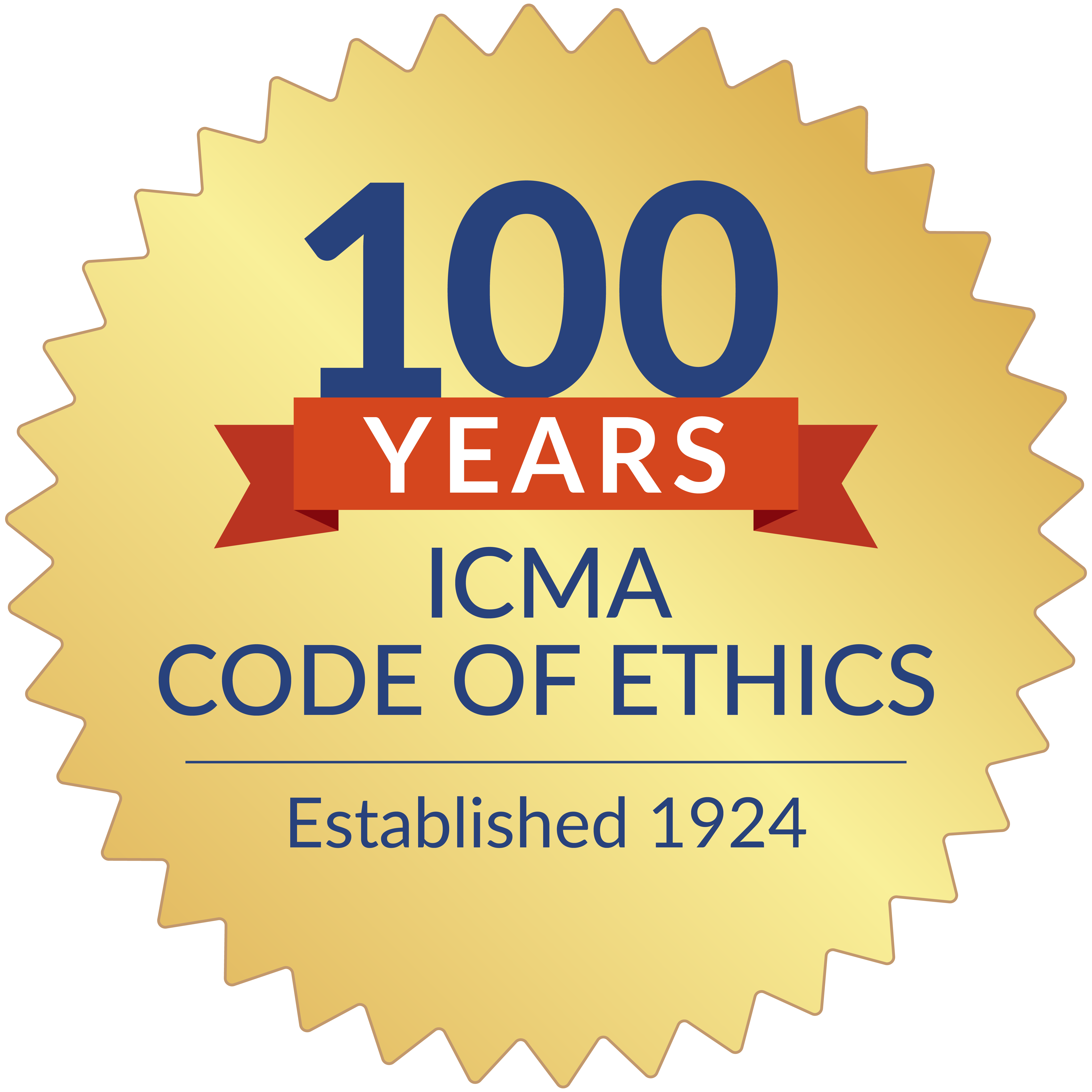 ICMA gold seal 100 years of OCMA Code of Ethics