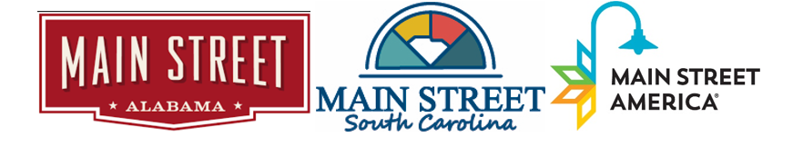 Main Street Alabama, Main Street South Carolina, and Main Street America Logos