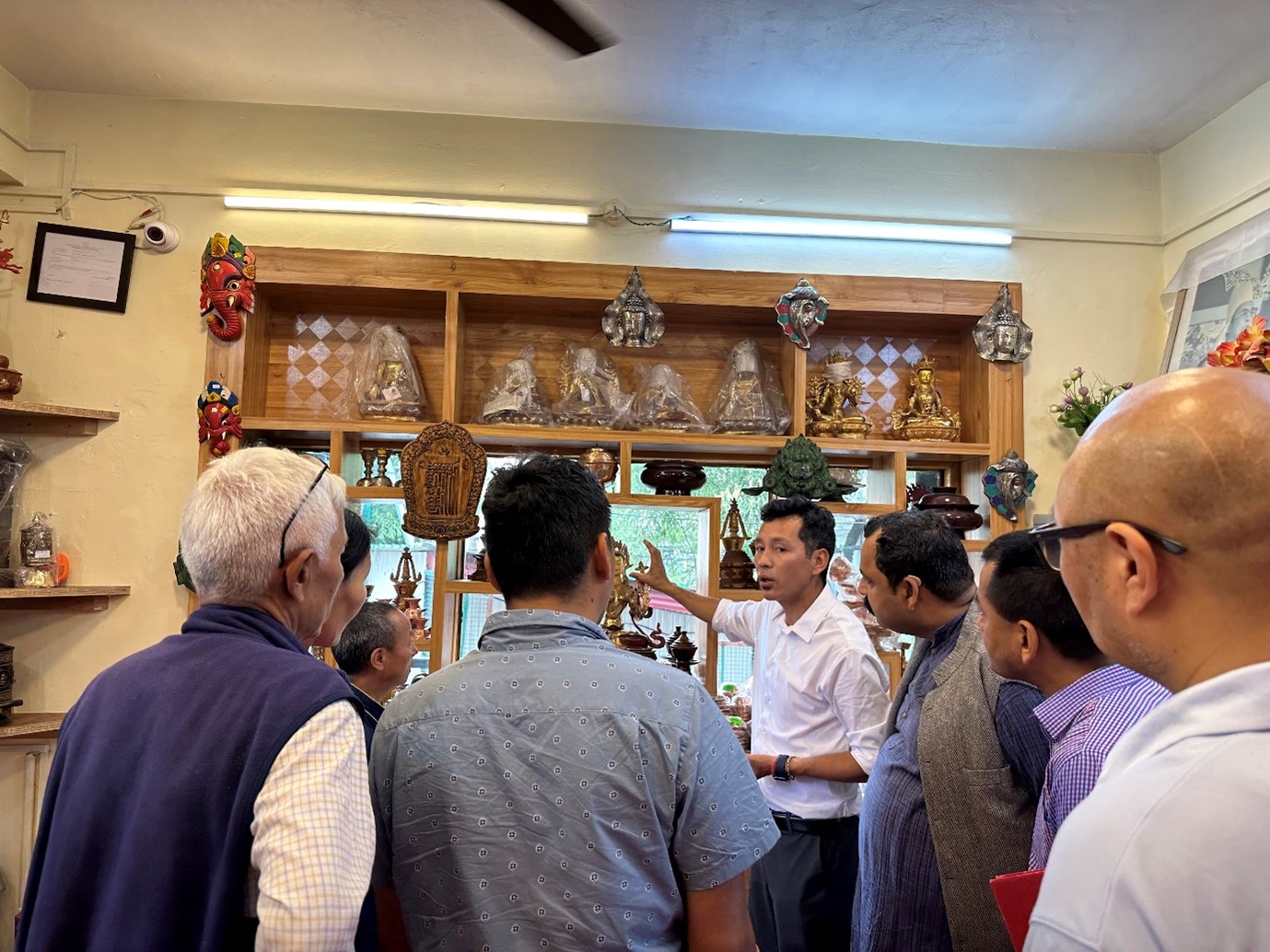 The ICMA and NDI meeting with Tibetan cooperative society leadership in Dharamshala.