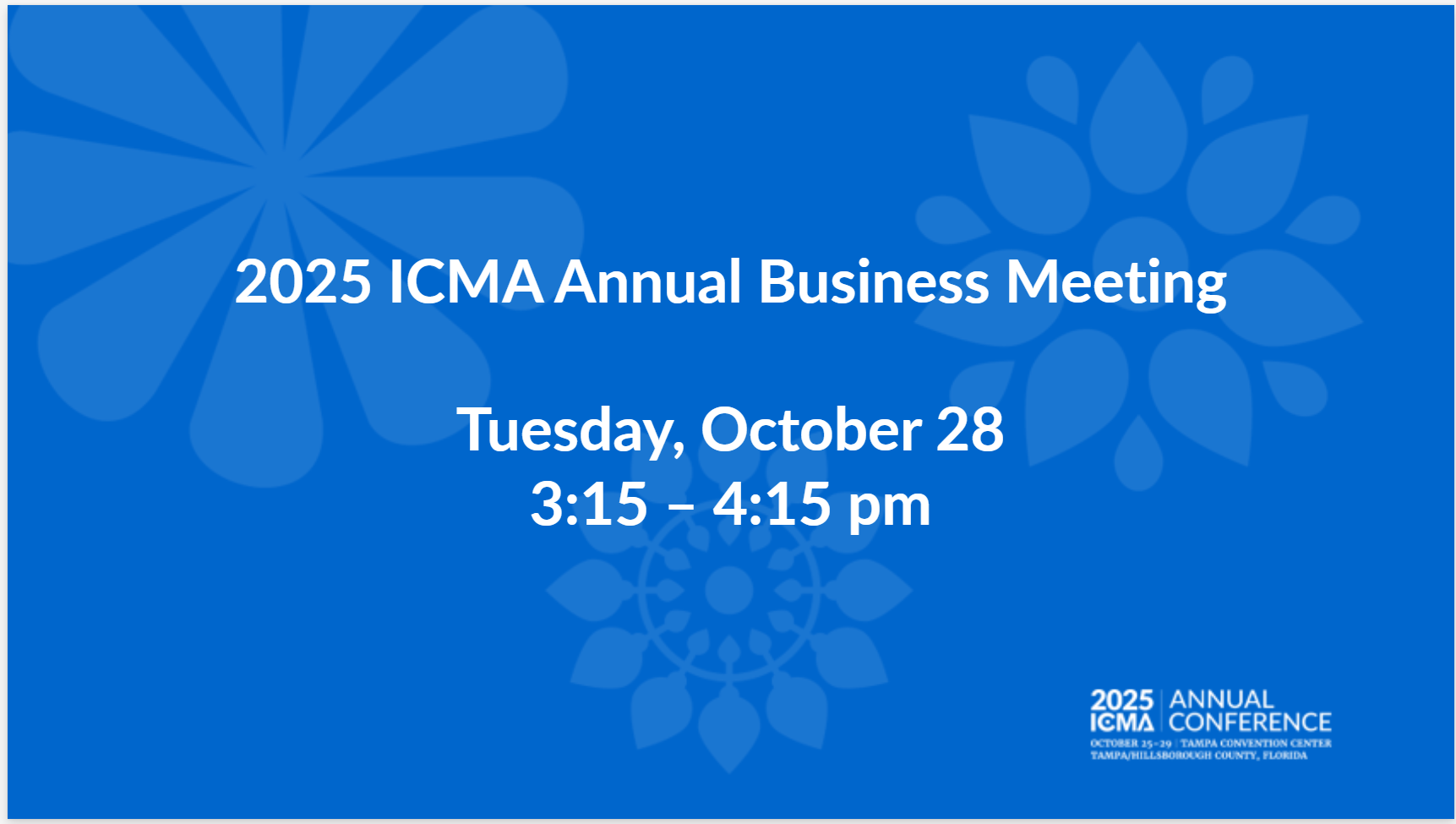 2025 Business Meeting Slide