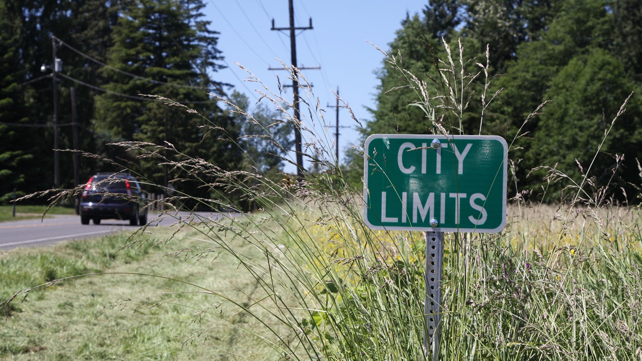 City Limits sign