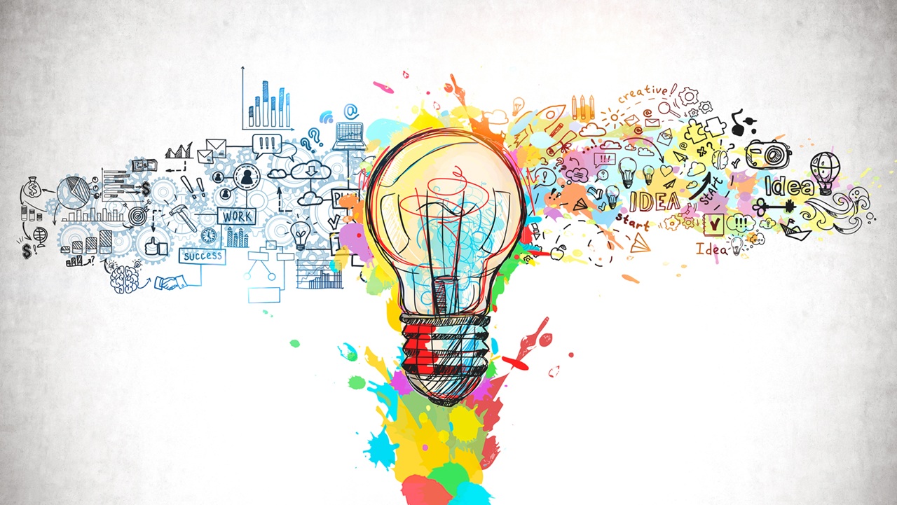 Image of colorful lightbulb