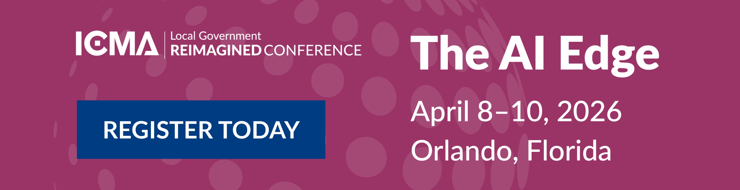 Local Government Reimagined: The AI Edge. Orlando, FL, April 8-10