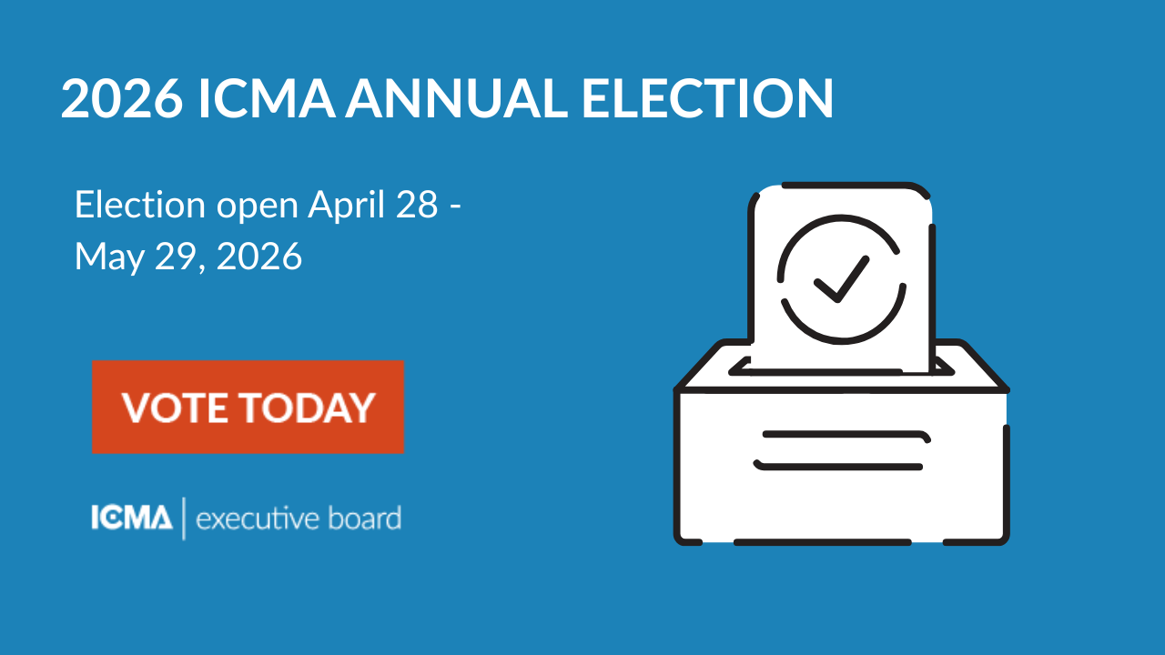 2026 ICMA Annual Election Voting poster
