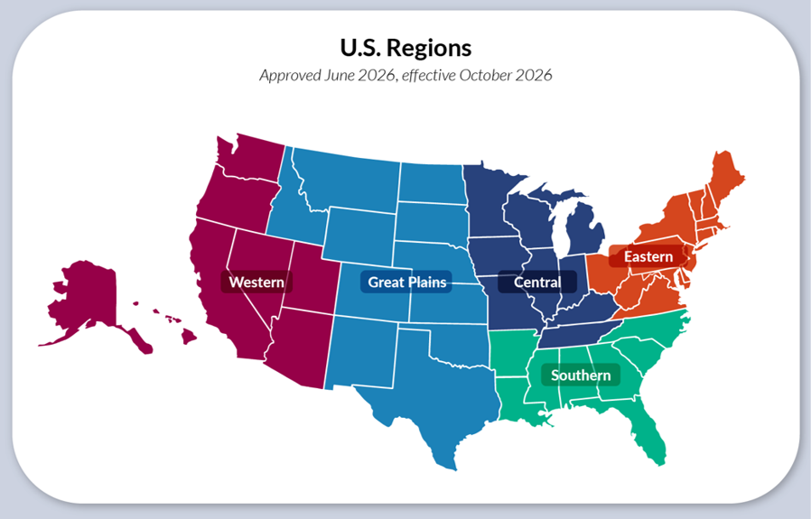 2026 ICMA Region map - US