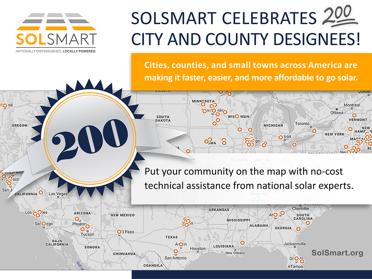 SolSmart 200 Communities SolSmart 200 Communities
