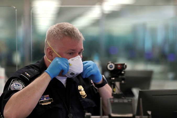 public safety officer wearing mask public safety officer wearing mask