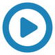 Graphic of a play icon