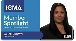 ICMA Members Spotlight: Sarah Brown