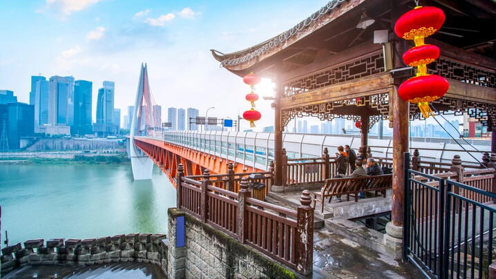 Image of an Asian city skyline