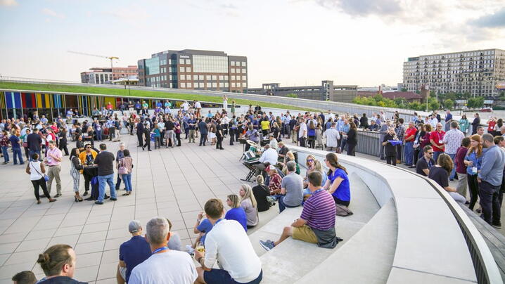 Image of veterans reception in Columbus