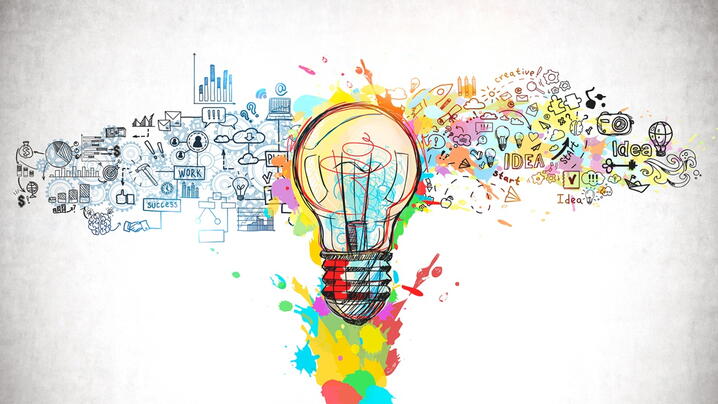 Image of colorful lightbulb