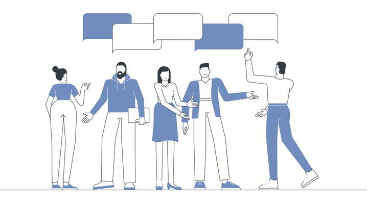 Image of people talking