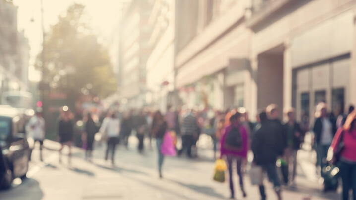 View of crowded street