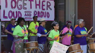 Photo of Boston residents participating in Older and Bolder event