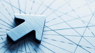 Image of arrow on a map