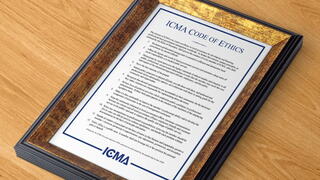 framed Code of Ethics
