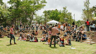 Traphene Hickman Library in a Park