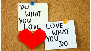 Image of post-its and heart