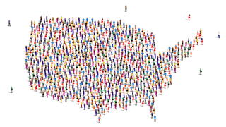 Illustration of USA map 