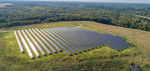 Array of the solar deployment project in Danville, Illinois.
