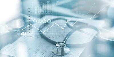Image of stethoscope and charts