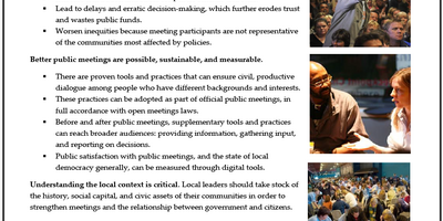Document First Page Democracy Innovations for Better Public Meetings
